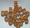 25 9mm Flat Square Two Tone topaz and Smoke Topaz Sugar Coat